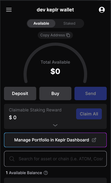 Keplr wallet